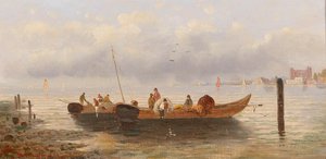 Pescadores en la costa de Karl Kaufmann